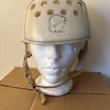Vintage White Hockey Helmet